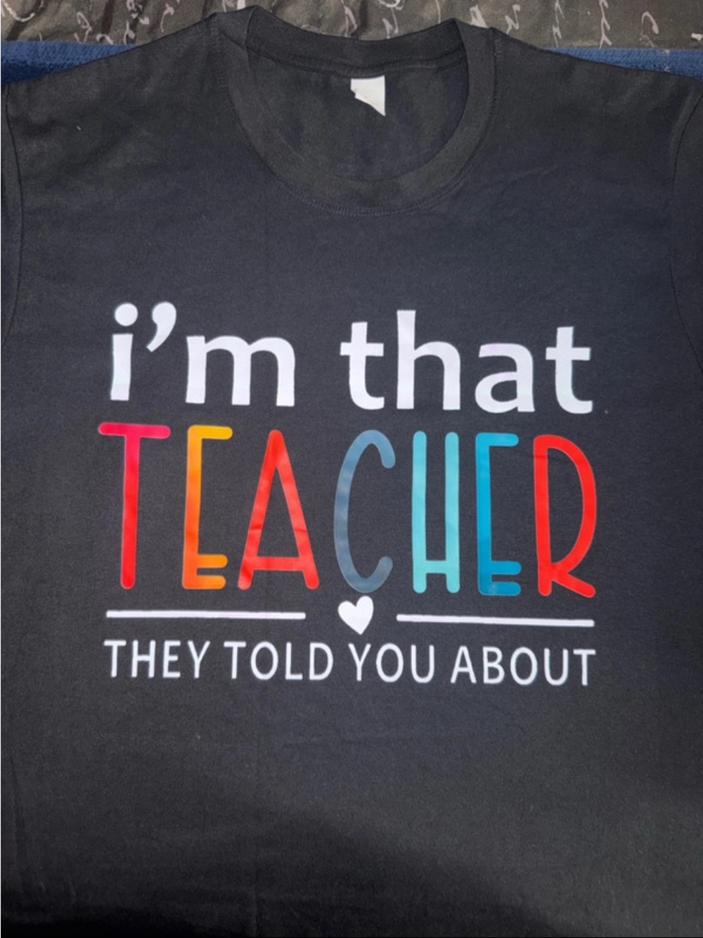 Kids Black 'I'm That Teacher' Graphic Tee